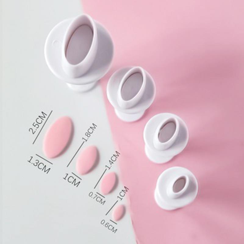 3/4Pcs Ceramic Cutting Mold Clay Polymer Pottery Sculpture Cutter Heart Star Shaped DIY Geometric Snow Figure Modeling Tool