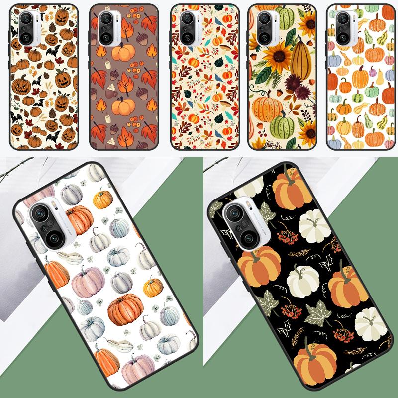 Autumn Pumpkins For POCO X5 X3 F5 Pro F4 X4 GT M5s C40 F3 Phone Case For Xiaomi 12T 11T Pro 12 13 Lite 12X