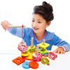 Magnetic Sorting Wooden Peg Puzzle Kid Preschool Montessori Shape Sorter Magnet Colour Color Puzle for Children from 3 Years Old
