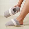 Fashion New Winter Plush Slippers Home Non-slip Warm Cotton Slippers Plush Thick Bottom Straight Cotton Slippers