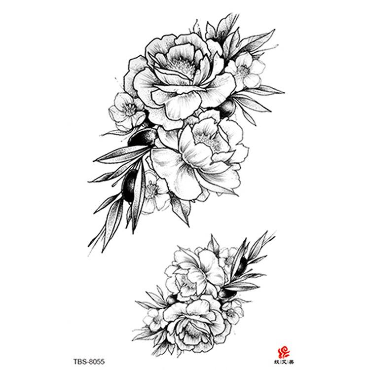 High Quality Waterproof Women's Sexy Flower Animal Tribal Temporary Body Art Tattoos Tattoo Stickers