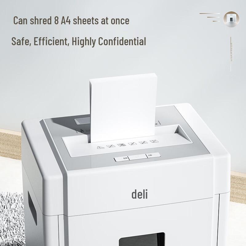 Deli 33040 5-Level High-Security Office Paper Shredder CN plug (adapter included)