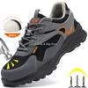 Men Safety Shoes Without Steel Toe Anti-smash Anti-stab Lightweight Work Safety Boots Insulate 6KV Male Work Shoes Man Security