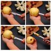 Apple Core Remover Stainless Steel Pear Fruit Vegetable Tool Core Seed Remover Cutter Seeder Slicer Knife Home Kitchen Accessory