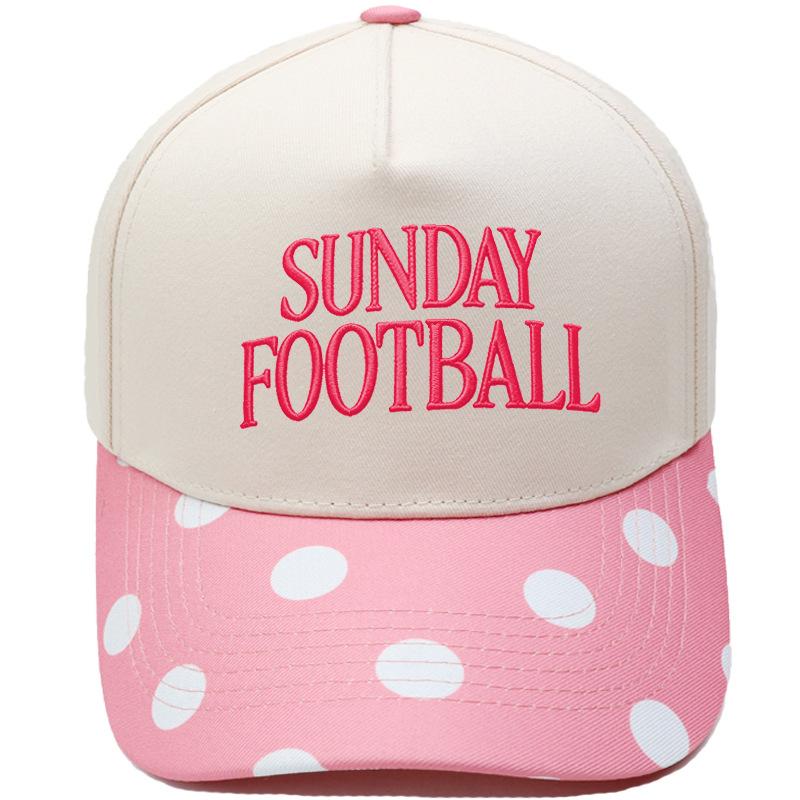 SUNDAY FOOTBALL embroidery color matching truck driver hat men's and women's casual sunshade baseball cap tide