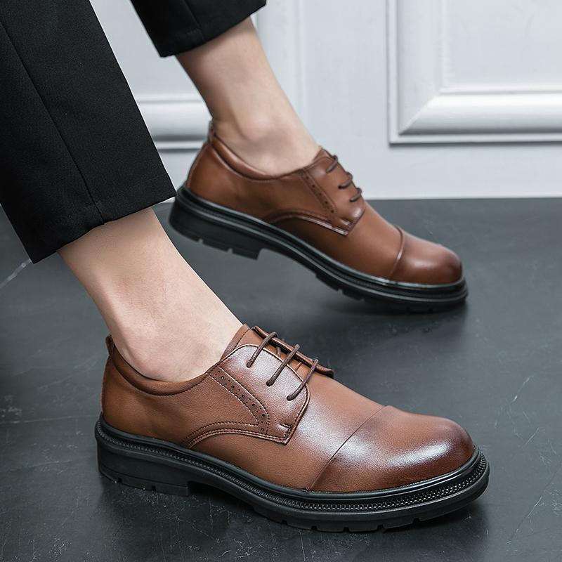 Туфли из натуральной кожи для мужчин, деловые, офисные, туфли для свадебных вечеринок, итальянская мужская кожаная обувь высокого класса