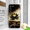 Роскошный Чехол для Телефона с Цветочным Узором 'Цветок Лотоса' для Samsung Galaxy S25 S24+ S23 Ultra S22 Plus S20 S21 FE M53 M34 Мягкие Чехлы