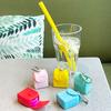 Mini Bag Keychain Space-saving Storing Washable Useful Cup Bottle Hanging Portable Straw Storage Household Supplies