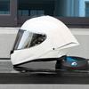 Full Face Motorcycle Helmet With Single Visor Large Rear Wing Bluetooth Slot All Season Use Men Women