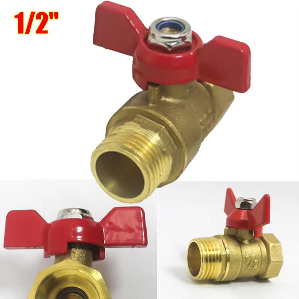 1Pcs Heavy Duty Butterfly Valve Brass Garden Hose Valve New Shut Off Valve