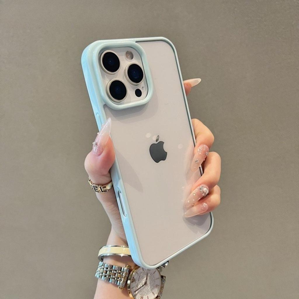 Конфетный противоударный силиконовый бампер для телефона для iPhone 16 Plus 15 14 Promax 11 12 13 Pro Max Прозрачная защитная крышка