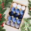 15 Pcs Christmas Ball Ornaments Lightweight Shatterproof Velvet Balls Reusable Festive Hanging Decorations for Home Xmas Tree