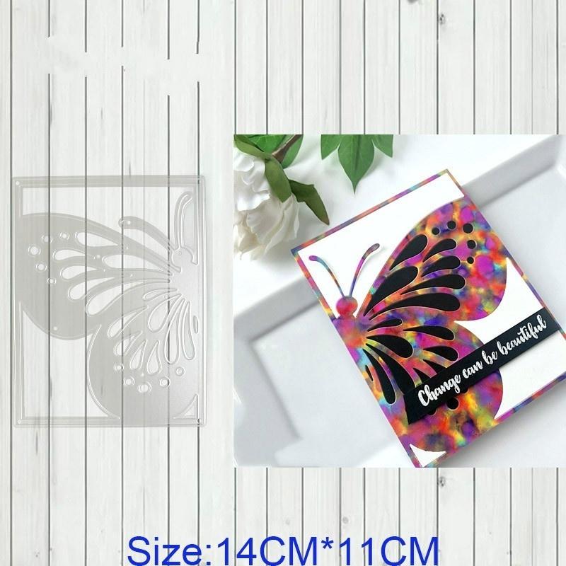 Набор металлических режущих штампов «Бабочка» для скрапбукинга своими руками, изготовления поздравительных открыток, тиснения бумаги, рукоделия