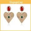 Trendy 2021 Heart-shaped Alloy Plated Earrings For Women Ideal Gift Idea