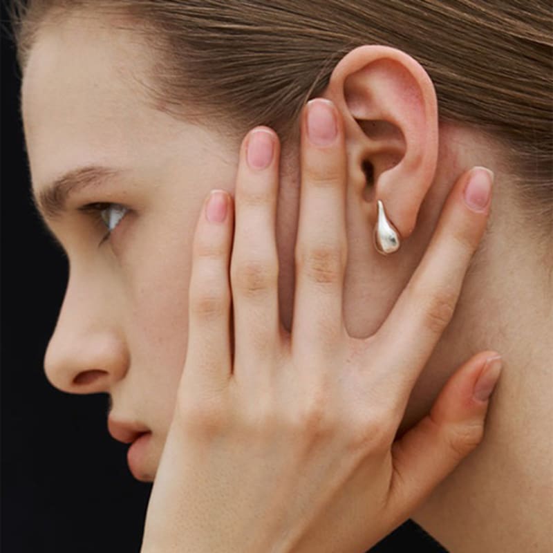 FLIT LUMP OF WATER EARRING
