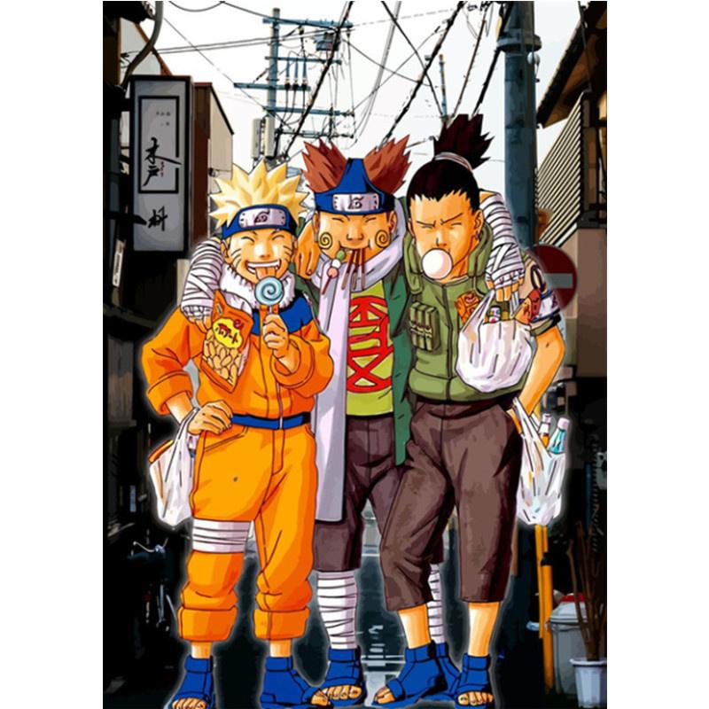 5D DIY Алмазная картина японского аниме Ниндзя Алмазная вышивка Набор для вышивки крестом Полный горный хрусталь Мозаика Домашний декор