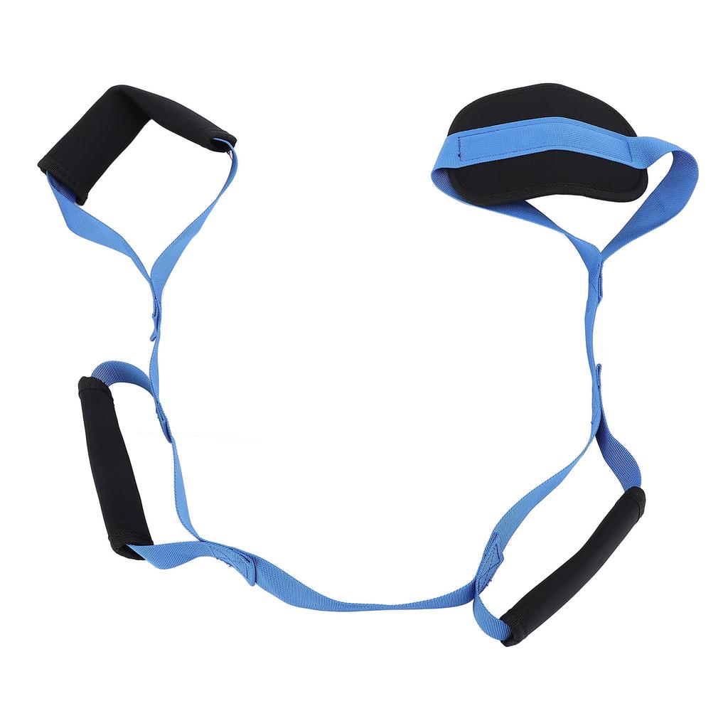 Ремень для подъема ног, противоскользящий, с 3 ручками, ремень для подъема ног, для кровати, инвалидной коляски, автомобиля, 44,9 дюйма