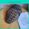 Checkered Fashionable Retro Pattern Women Casual Beret For Autumn Winter And