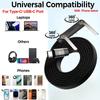240W Type-C To Type C Cable Elbow Fast Charging Data Cable Foldable Stand Phone Holder For iPhone 17/16/15 For Samsung Charger