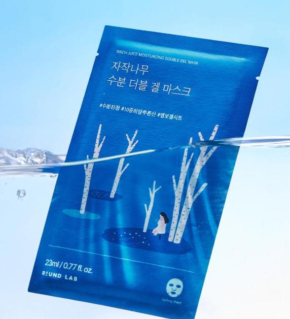 ROUND LAB Увлажняющая двойная гелевая маска с березовым соком