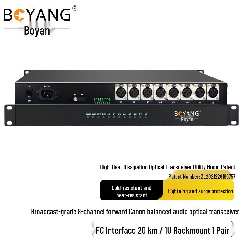 BOYANG Fiber Optic Audio & Video Transceivers