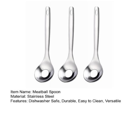 2/3Pcs Stainless Steel Meatball Spoon Maker Cactus Peeler Tool for Home Kitchen Easy to Clean Dishwasher Safe Efficient Manual Peeling