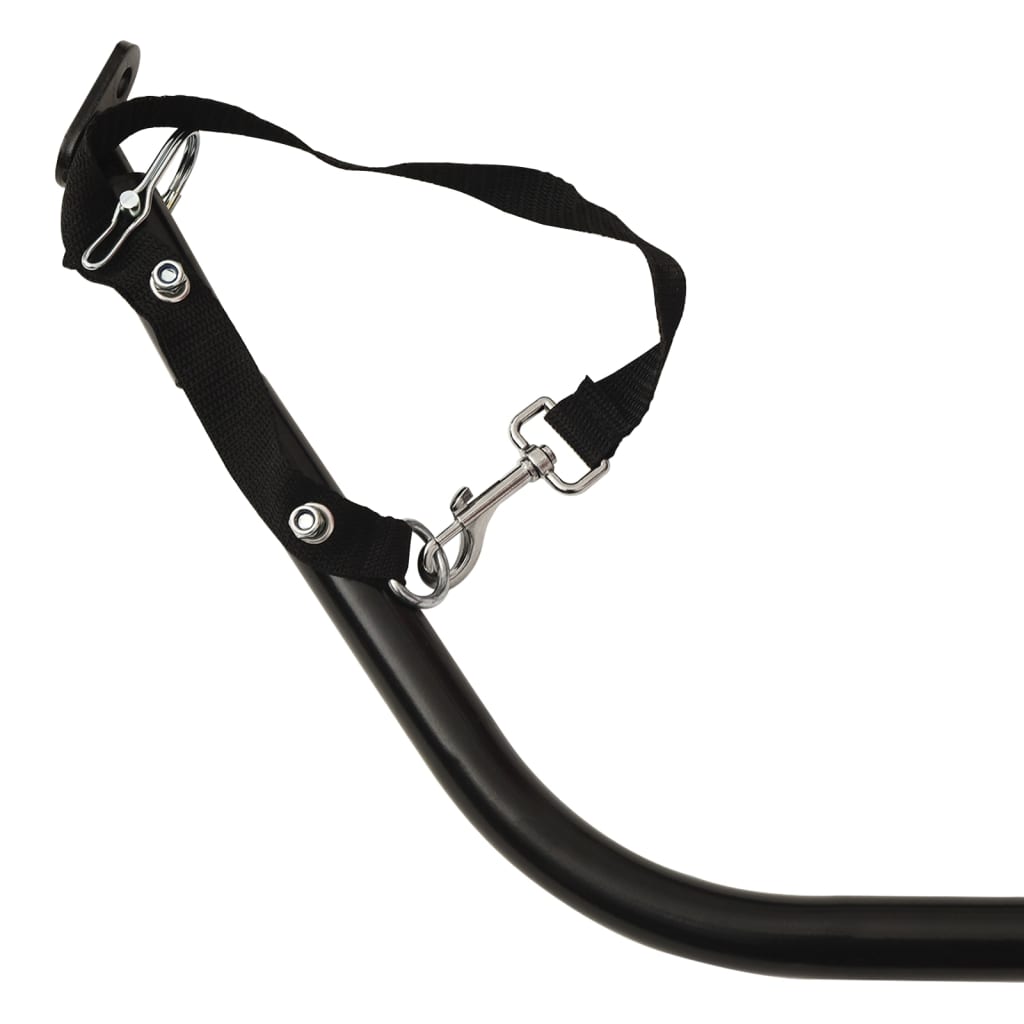 Bicycle Trailer Black 135 x 70 x 37 cm Iron