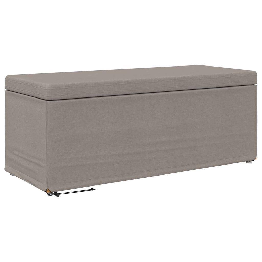 Stool Taupe 101 x 41 x 40 cm Fabric and Particleboard