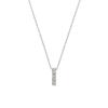 Vendome K10 White Gold Necklace White Topaz GJBN051440TH [VIE Aoyama]