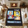 Bluey 149 Personalized Text Area Rug Design for Foyer Balcony Playrooms Dormitory Anti-slip Rug Decorate Offices Birthday/Christmas Gift