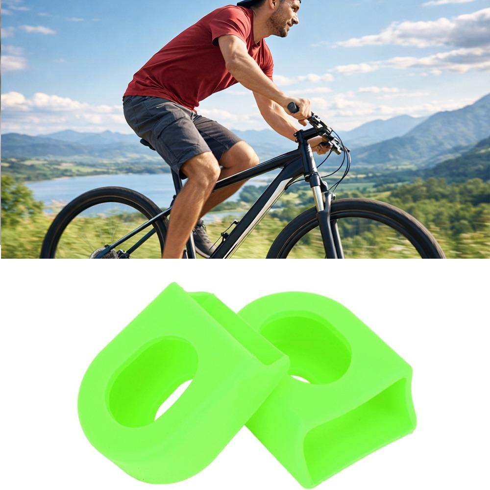 10PCS Soft Cycling Crank Boot Protectors Silicone Crank Arm Protectors  Mountain Bike