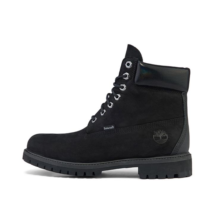 Timberland Премиум водонепроницаемый ботинок 6 дюймов широкой посадки 'Черный нубук' (унисекс) Ботинки для улицы A2HMVW