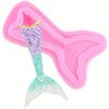 Силиконовые формы для помадки с хвостом русалки для украшения торта, топпер для кексов, шоколадные конфеты, жевательная паста, формы для полимерной глины