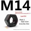Высокопрочная шестигранная гайка 35CrMo, класс прочности 10.9, черненая, M8-M30