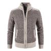 Men's Casual Autumn Winter Zipper Sweater Stand Collar  Cardigan Tops Sweater Blouse Coat