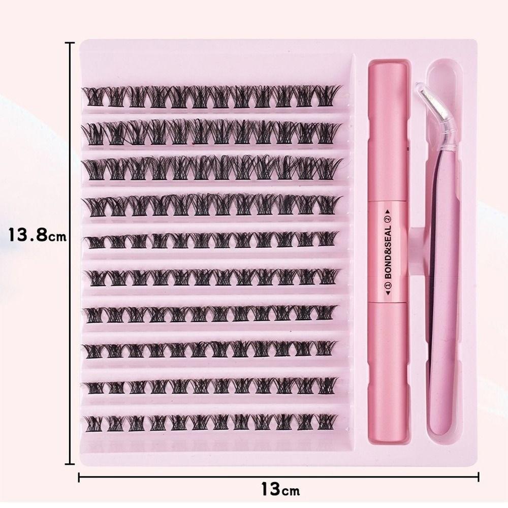 Bond and Seal False Eyelashes Wispy Style Gluing Lashes High Quality DIY Lashes Extension