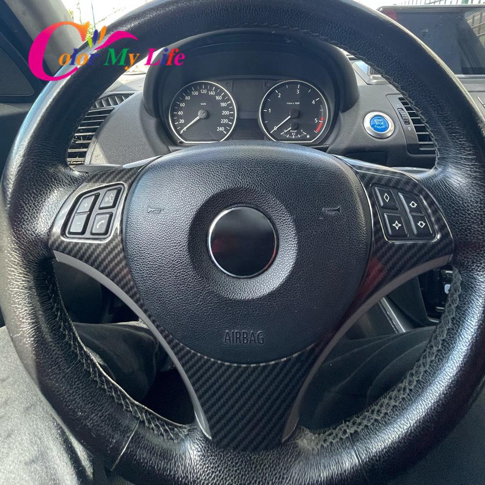 Накладка на панель рулевого колеса автомобиля, наклейка для BMW 3 серии E90 E92 E93 2005-2012 1 Series E82 E87 2004-2011 X1 E84