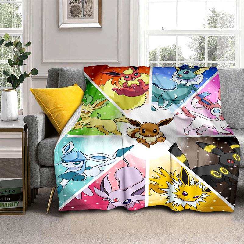 This New 2026 Pokémon Cartoon Blanket Is Warm, Soft, and Suitable for All Seasons, Perfect for Home, Travel, and Picnics.
