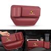 Leather Car Seat Gap Storage Box Water Cup Phone Brace Auto Accessories For Porsche Cayenne Panamera Macan 911 718 Taycan Cayman