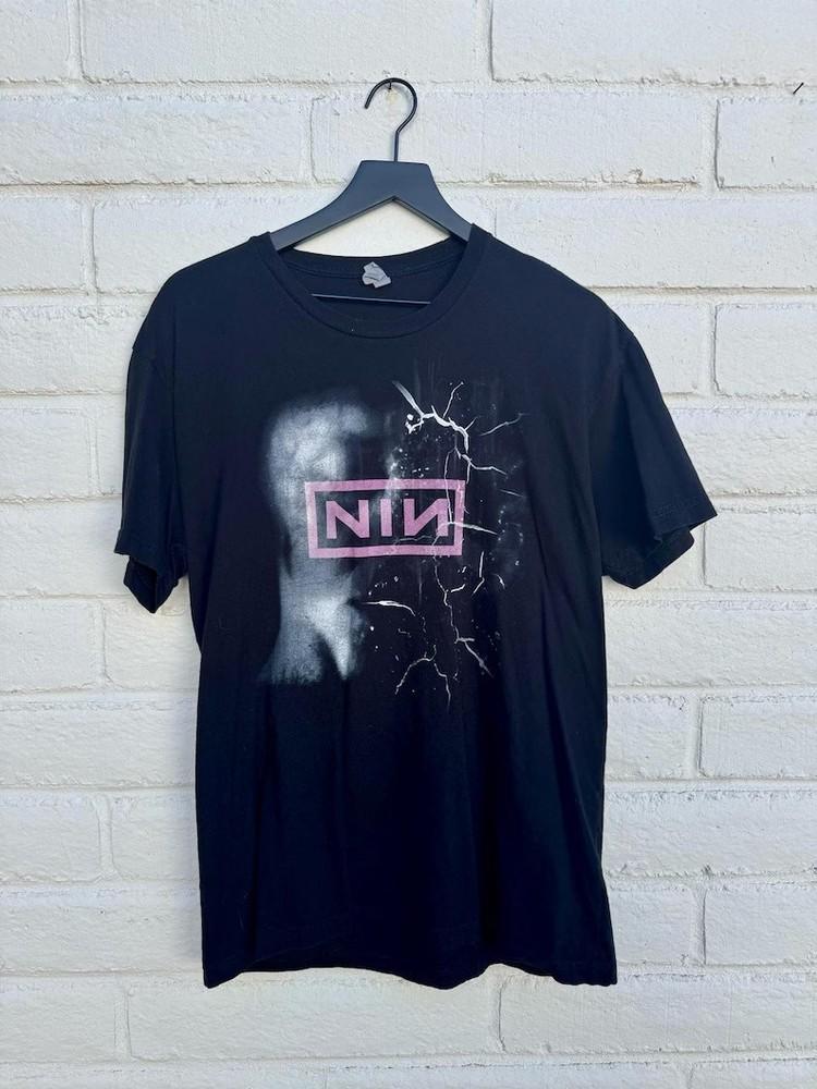 Nine Inch Nails NIN Рок-группа Графическая Ретро Футболка Перепечатка Унисекс Футболка