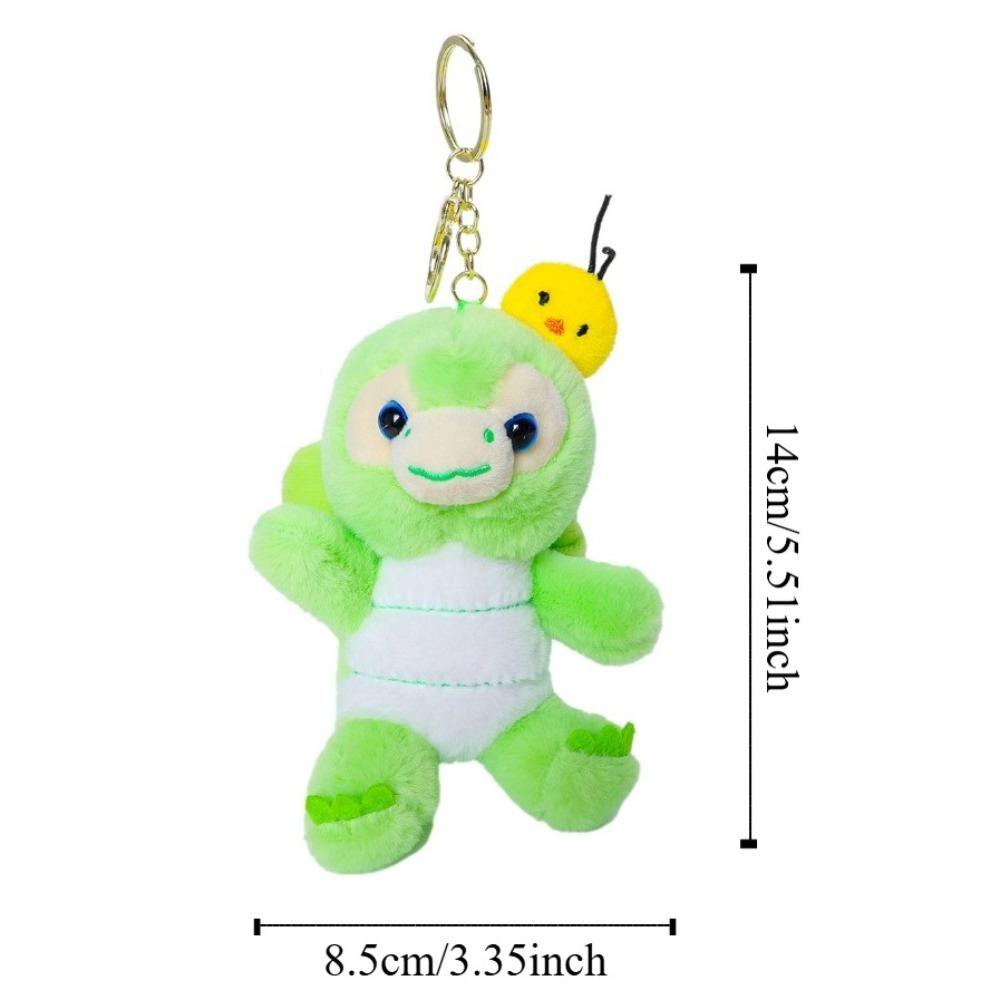 Green Tortoise Pendant 14cm Animal Plush Dolls Kawaii Car Key Rings  Trendy Jewelry Gift