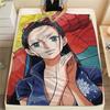 1PC Nico Robin Patterned Flannel Blanket Suitable For All Seasons For Home Decor Warmth And Comfort Gifts Holiday Present