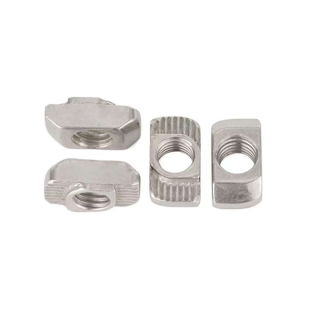 European Standard T-Slot Aluminum Profile Nuts: Wing Nuts M3-M8, Types 20/30/40/45.