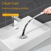 Flexible Multi-Use Hair Unclogging Strip and Toilet Plunger