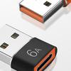 Мини-адаптер Type-C 6A Type-C (мама) для быстрой зарядки к USB 3 (папа) конвертер
