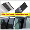 6Pcs Carbon Fiber Black Car Pillar Posts Stickers For KIA Optima/K5/Magentis/Lotze 2011-2014 2015 Auto Door Window Posts Trim