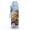 1PC Military Offroad Truck Art 750ml Color Plastic Sports Water Bottle Leakproof Flip Straw Lid Suitable for Sports Office Home Use