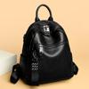 Genuine Leather Backpack for Women Soft Bag with Solid Zipper Comfortable Designer Bag