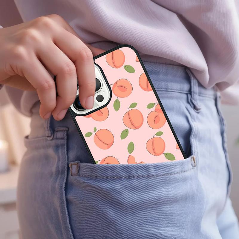 Cute Fruit Patterned Phone Case For iPhone 17 Air 15 16e 14 13 Pro Max Coque 12 11 Pro Max PLUS cover