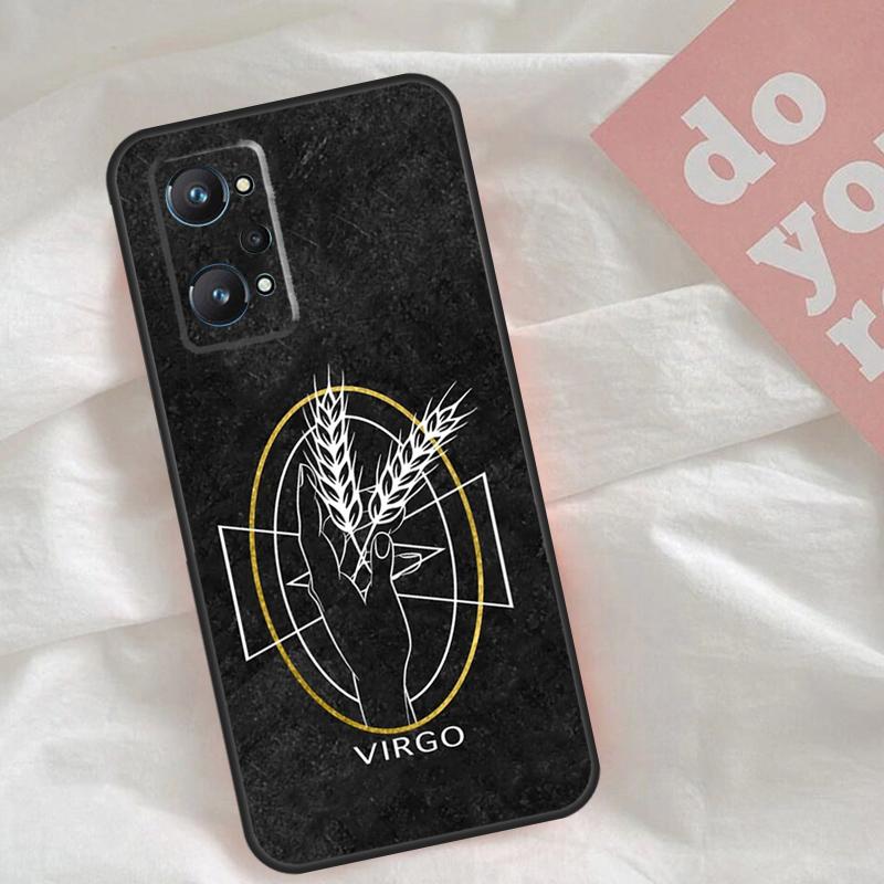 Чехол со знаком зодиака для Realme C65 C67 C71 C63 C61 C55 C51 C53 C35 C75 11 12 13 14 15 Pro Plus GT6 GT7 Pro